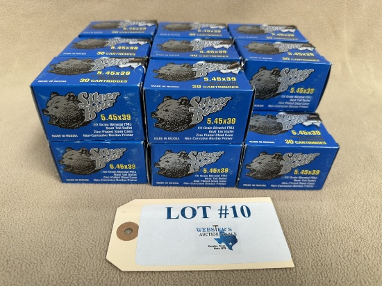 (17) BOXES OF SILVER BEAR 5.45x39 AMMO