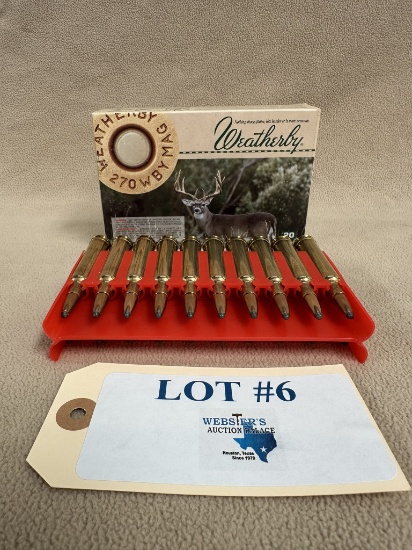 WEATHERBY .270 WBY MAGNUM AMMO