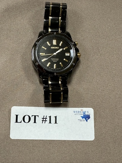 MEN'S SEIKO PERPETUAL CALENDAR WATCH