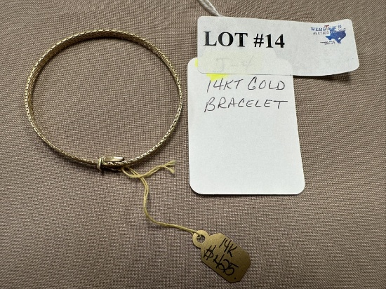 14K YELLOW GOLD BRACELET
