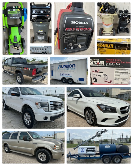 TRUCKS, TRAILERS, TOOLS, EQUIPMENT & MORE