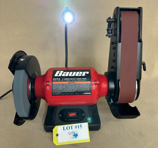 BAUER 8" GRINDER & BELT SANDER COMBO