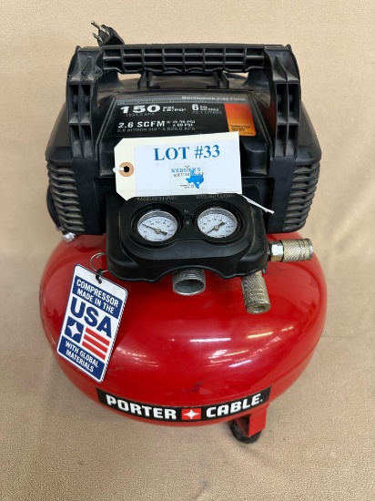 PORTER CABLE 6-GALLON AIR COMPRESSOR