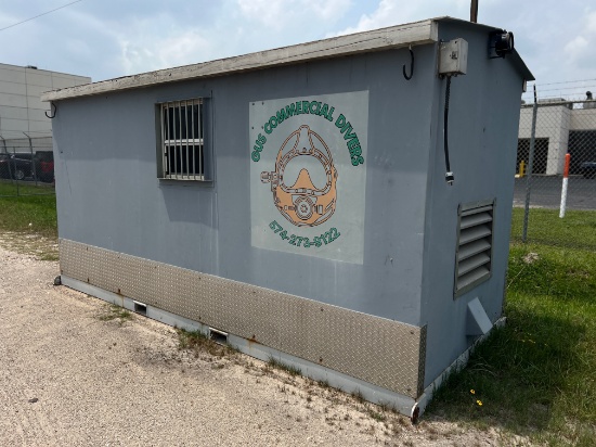 14'x7' FIBERGLASS DIVE-SHACK STORAGE BUILDING