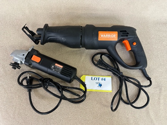 WARRIOR ANGLE GRINDER & RECIPROCATING SAW