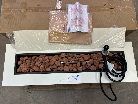 PROPANE FIT PIT W/ LAVA ROCKS & COVER