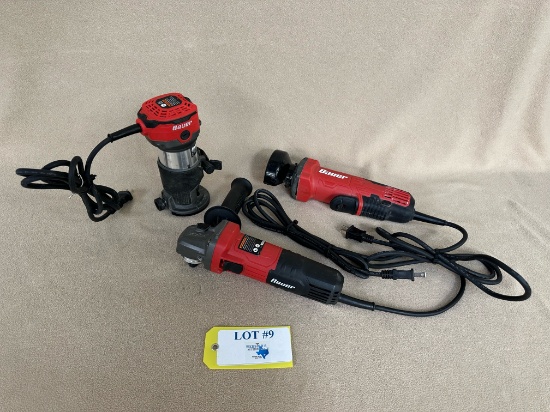 BAUER ROUTER, ANGLE GRINDER & CUT-OFF TOOL