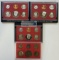 (4) 1981 US PROOF SETS