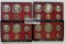 (4) 1973 US PROOF SETS