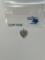 14K WHITE GOLD DIAMOND HEART PENDANT