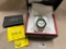 INVICTA STAINLESS SAPPHIRE CRYSTAL 24 JEWELS WATCH W/ BOX & EXTRA LINKS