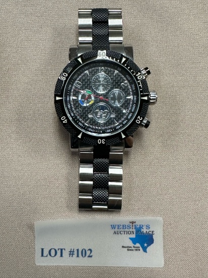 STAINLESS AUTOMATIC 21 JEWELS WATCH