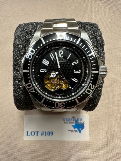MEN'S STAINLESS INVICTA WATCH