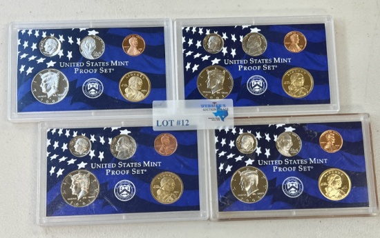 (4) UNITED STATES MINT PROOF SETS