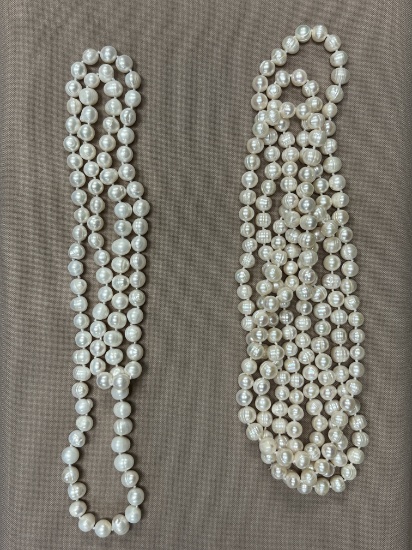 (2) FRESHWATER PEARL NECKLACES