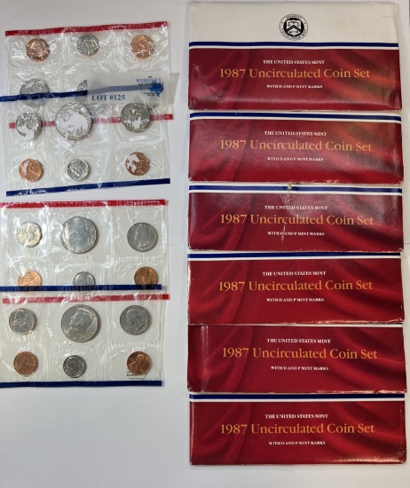 (8) 1987 UNCIRCULATED COIN SETS