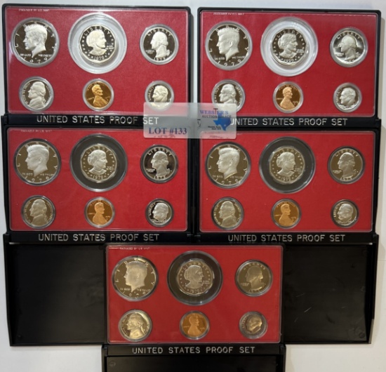 (5) 1979 US PROOF SETS