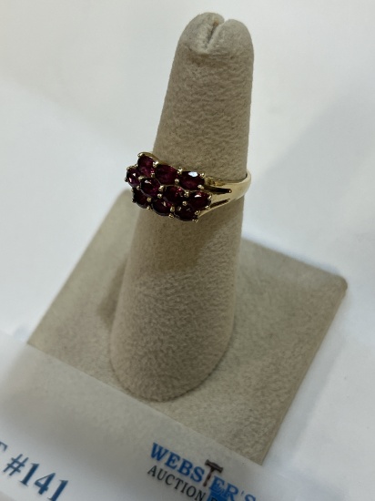 ANTIQUE 14K GARNET RING