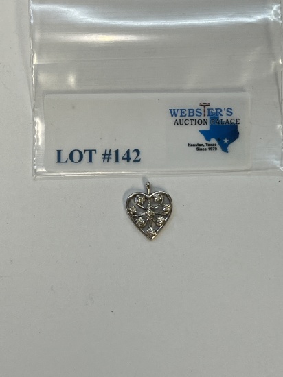 14K GOLD HEART PENDANT