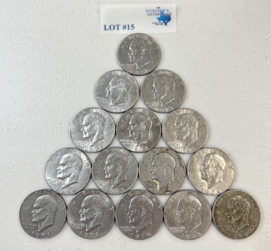 (15) 1978 IKE DOLLARS