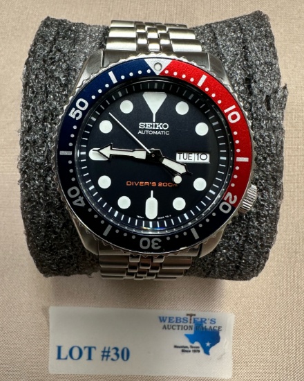 MEN'S SEIKO AUTOMATIC DIVERS WATCH