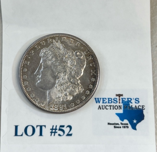1881-S MORGAN SILVER DOLLAR