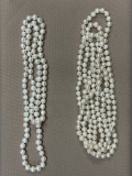 (2) FRESHWATER PEARL NECKLACES