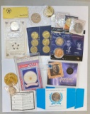 LARGE LOT OF COMMEMORATIVE & REPLICA COINS