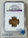 NGC GRADED 1865 SHIELD 2¢