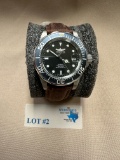 MEN'S INVICTA WATCH W/ LEATHER BAND