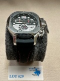 MEN'S STAINLESS SWISS LEGEND WATCH