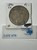 1890-CC MORGAN SILVER DOLLAR