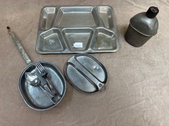 U.S. MARKED 1943/44 MESS KIT/OUTDOOR DINING ESSENTIALS