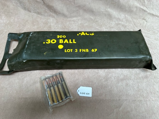 200 ROUND CASE OF .30 BALL AMMO