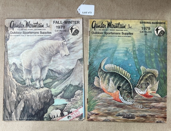 LOT OF 2 GANDER MOUNTAIN 1978-1979 CATALOGS