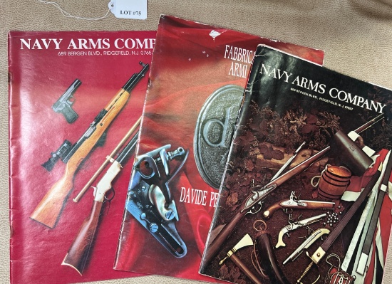 LOT OF 3 VINTAGE NAVY ARMS COMPANY MAGAZINES