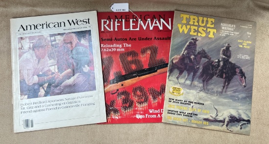 LOT OF 3 AMERICAN WEST, RIFLEMAN AND TRUE WEST MAGAZINES