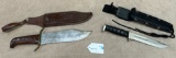 (2) KNIVES W/ SHEATHS