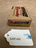 (1) BOX OF HORNADY .32 SPCL AMMUNITION