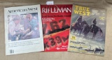 LOT OF 3 AMERICAN WEST, RIFLEMAN AND TRUE WEST MAGAZINES