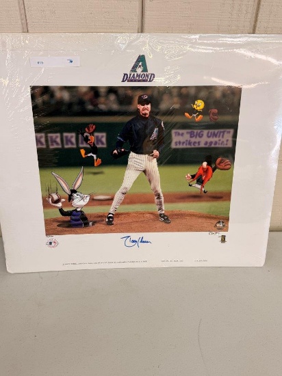 ARIZONA DIAMONDBACKS PITCHER  RANDY JOHNSON SIGNED WARNER BROS. LIMITED EDITION