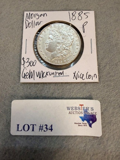1885 MORGAN SILVER DOLLAR