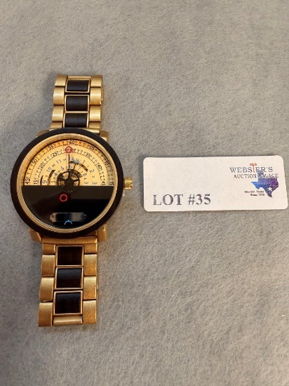 AUTOMATIC MECHANICAL HANDMADE WOODEN BAND WATCH