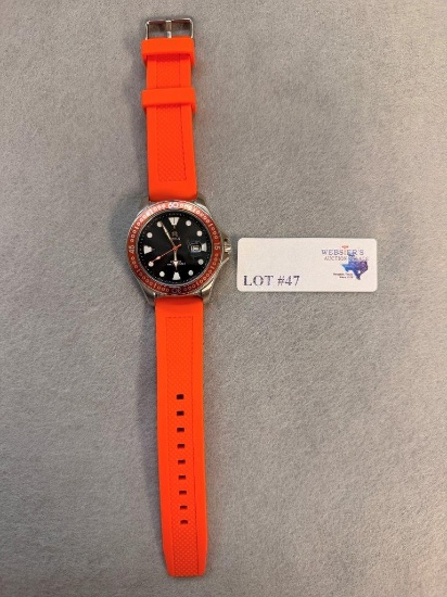 SHIELD FREE DIVE QUARTZ BLACK DIAL MEN'S WATCH