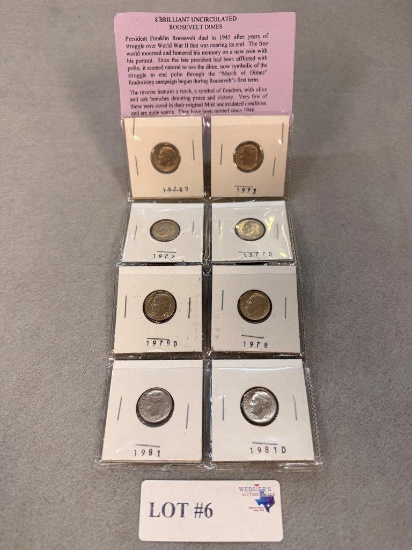 (8) ROOSEVELT DIMES