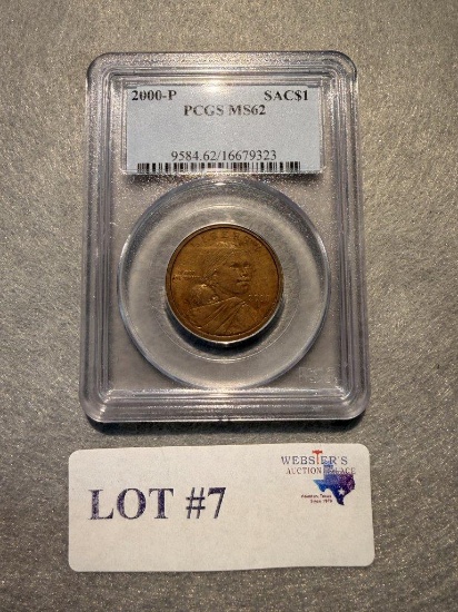 PCGS MS62 GRADED SACAGAWEA DOLLAR
