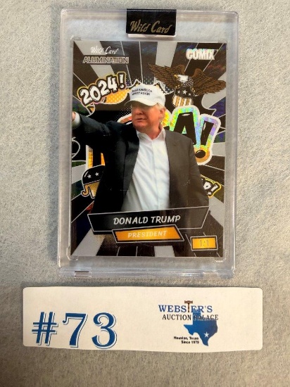 WILD CARD COMIX DONALD TRUMP 1/1 COLLECTOR CARD