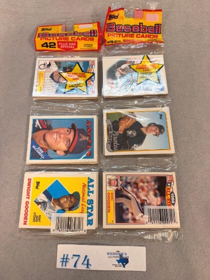 (2) PACKS OF UNOPENED CARDS 1988 TOPPS & 1989 TOPPS