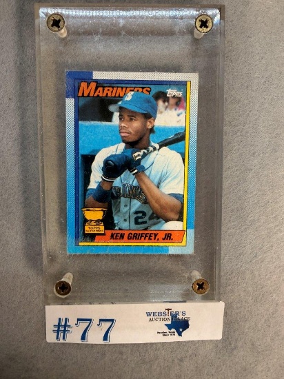 1990 TOPPS KEN GRIFFEY JR. RARE CARD SHOWING SCAR