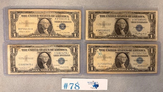 (4) SILVER CERTIFICATES